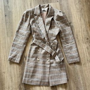 Belted Blazer Dress